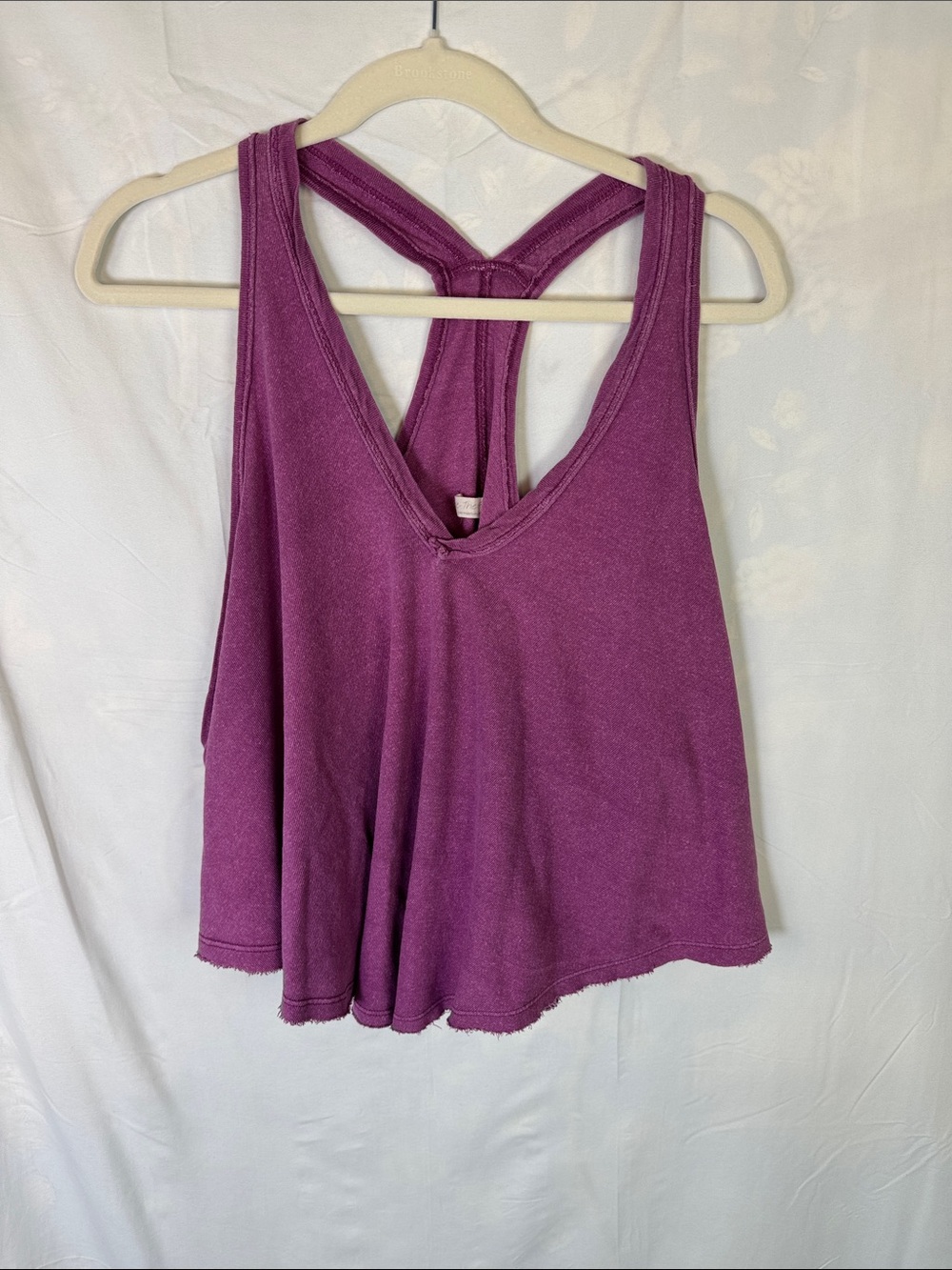 We The Free Plum Crossback Swing Tank Top